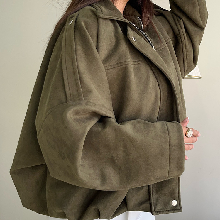 بامبر جکت زنانه olive